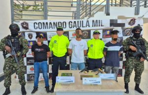 Capturados tres presuntos integrantes del Clan del Golfo en Cesar