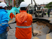 ¿Qué provocó socavón en la calle 139? Acueducto de Bogotá responde