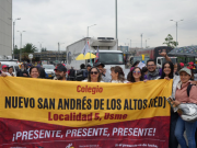 Inició paro de docentes: hay bloqueos en avenida NQS con calle 26