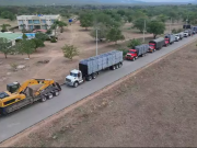 Llega la estructura del puente militar a Mendihuaca, Magdalena