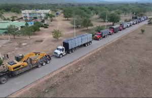 Llega la estructura del puente militar a Mendihuaca, Magdalena