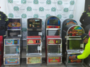 Incautan 12 tragamonedas a casino ilegal de Santa Clara, Montería