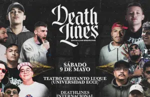 Death Lines internacional llega a Bogotá: MC’s de siete países distintos se enfrentarán en esta competencia de batallas escritas