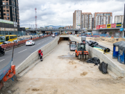 Falta menos del 15 % para terminar el deprimido de la Av. Américas y 68