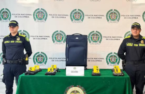 Hallan maleta con droga y rastreadores GPS en el Aeropuerto El Dorado