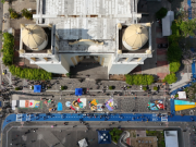 Semana Santa: salvadoreños elaboran alfombra de sal de más de 1 km