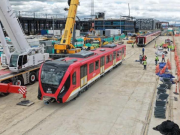 Ya está en Bogotá el noveno tren de la Primera Línea del Metro