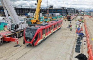 Ya está en Bogotá el noveno tren de la Primera Línea del Metro