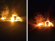 Incineran tres vehículos en la vía Dagua – Buenaventura
