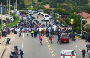 Mesa técnica tras protestas en La Calera y Choachí será el 10 de abril