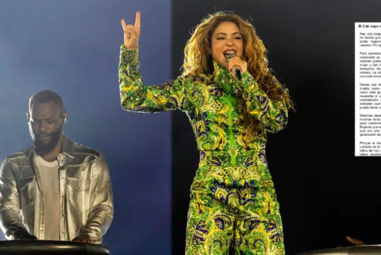 Esta es la carta enviada por Shakira antes de su concierto en Copacabana: ‘La vida no le da tregua a las mujeres que de pronto se quedan solas’
