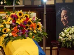 Con baile y tambores le rindieron el último y sentido homenaje a Totó la Momposina en el Capitolio Nacional