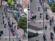Crece preocupación por invasión de motociclistas en andenes de Bogotá
