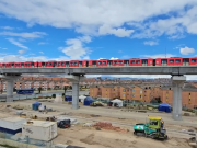 Así se ve el Metro de Bogotá en el viaducto: iniciaron pruebas técnicas