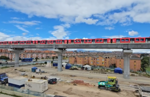 Así se ve el Metro de Bogotá en el viaducto: iniciaron pruebas técnicas
