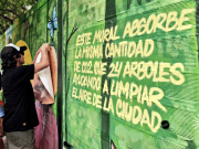 Un mural inteligente y ecológico, para admirar en El Poblado