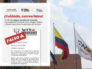 CNE alerta por falsos correos sobre jurados de votaciones