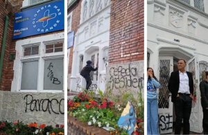 Vandalizan sede de campaña de Paloma Valencia en Chapinero