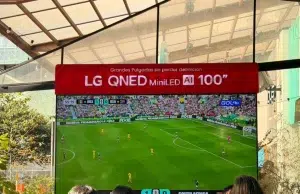 LG presentó la inauguración del Mundial 2026 a través de un televisor de 100 pulgadas con IA para mejorar la nitidez y la comodidad visual