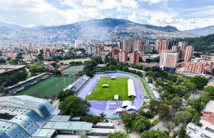 Medellín renueva el estadio de atletismo para recibir el Panamericano 2026