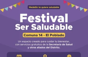 El Poblado tendrá Festival Ser Saludable con servicios gratuitos
