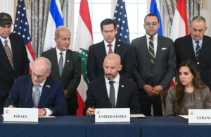 Israel y Líbano celebran acuerdo de paz firmado en EE. UU.