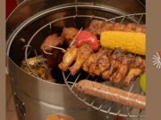 El asado al barril se convirtió en plan de días futboleros
