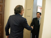 Inicia el empalme en el Ministerio del Interior entre Benedetti y Lara