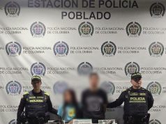 Capturan dos asaltantes que robaron celulares en local comercial de El Poblado