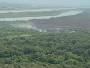 Santander pidió apoyo aéreo al Gobierno para combatir incendio forestal