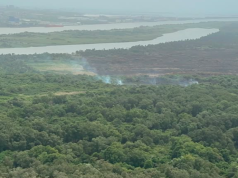 Santander pidió apoyo aéreo al Gobierno para combatir incendio forestal