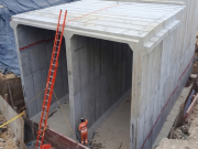Empresa Férrea construye gigantesca obra hidráulica para canalizar río