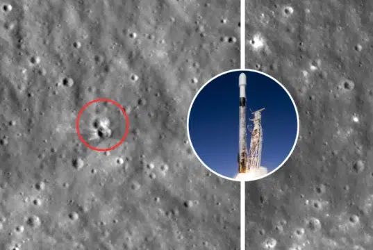 Video | La Nasa reveló el nuevo cráter en la Luna que dejó el impacto de la etapa superior del cohete espacial Falcon 9 de SpaceX