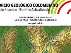 Temblor de magnitud 5,1 en Santander: Servicio Geológico Colombiano explica por qué ocurrió y qué se sabe