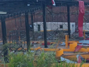 Atentado en la vía Panamericana destruye el peaje de Mandivá