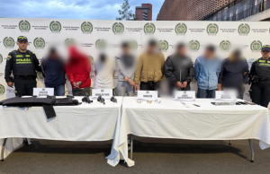 Caen ocho presuntos integrantes de una banda de fleteros en Usaquén