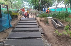 Avanzan mantenimiento y mejora en el parque lineal de Ciudad del Río