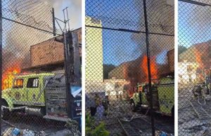 Bomberos atiende incendio en sector Manila de El Poblado