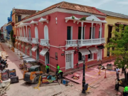 Cartagena interviene Centro Histórico para evitar inundaciones