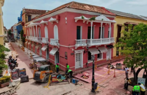 Cartagena interviene Centro Histórico para evitar inundaciones