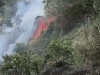 Alerta en Autopista Sur por incendio forestal cerca a peaje de Chusacá